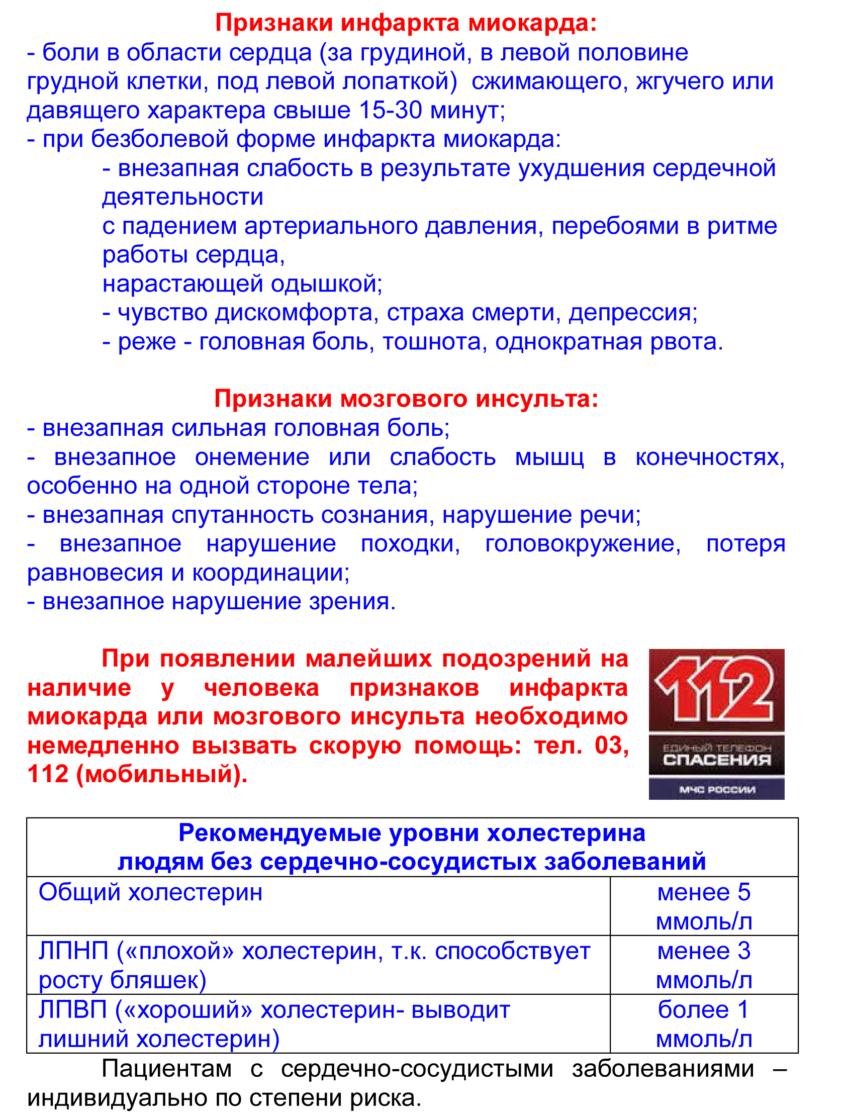 Памятка “Сердечный враг номер один – избыточный холестерин” | БУЗ УР  